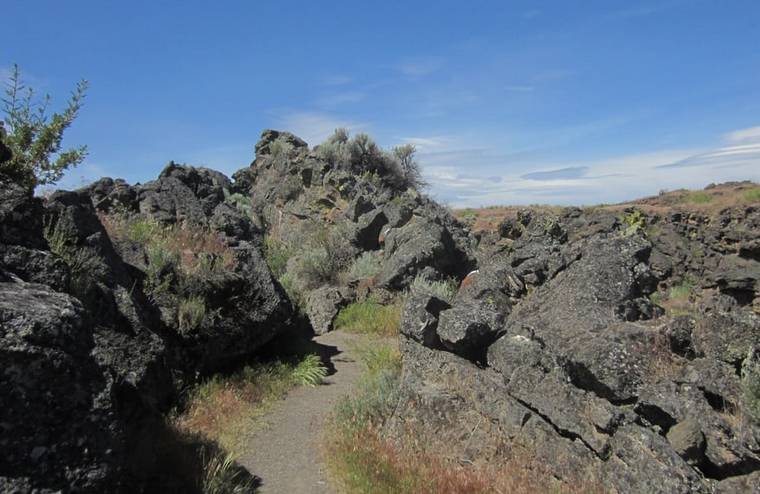 Lava Beds Cave Entrance