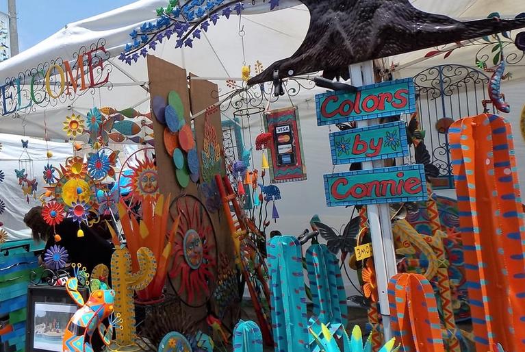 Craft Booth at the Fiesta
