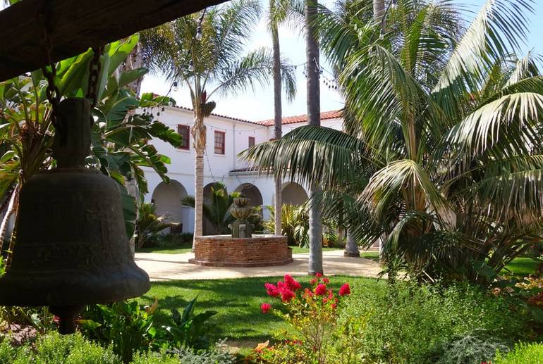 Mission central courtyard