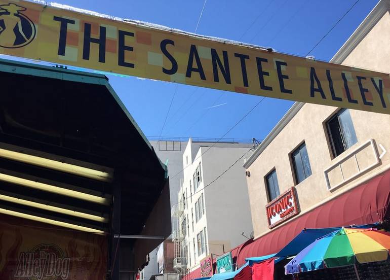 Santee Alley in the LA Fashion District