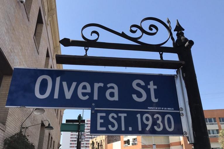 Olvera Street Sign