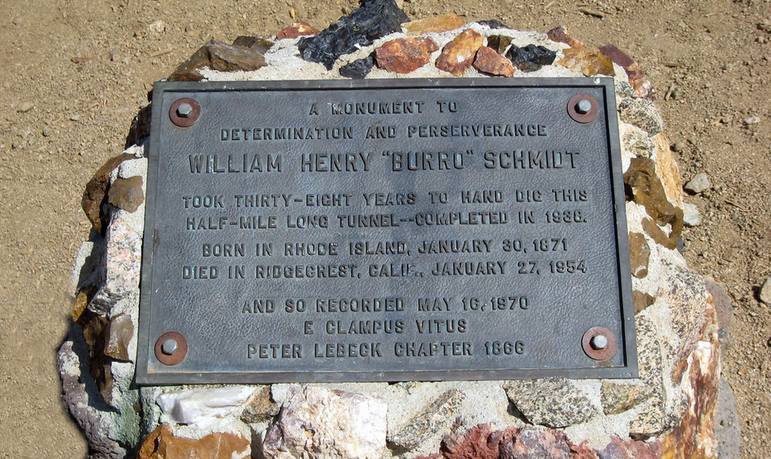 Burro Schmidt Plaque Burro Schmidt Plaque