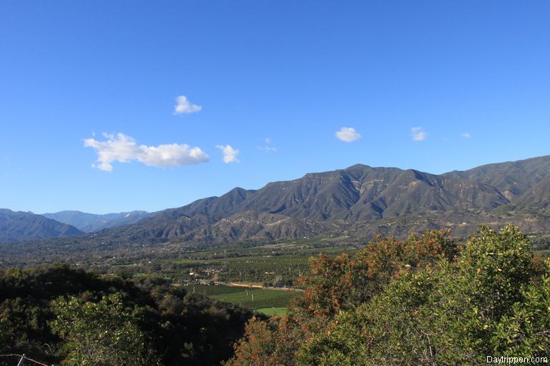 Mountains surrounding the Ojai Valley California