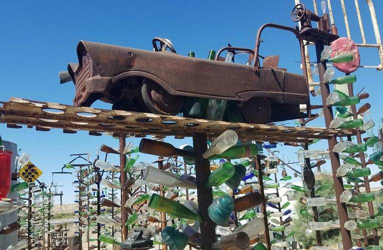 Elmer's Bottle Tree Ranch: Bottles Clinking in the Breeze