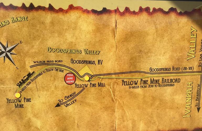 Goodsprings Nevada Yellow Pine Mine RR Map