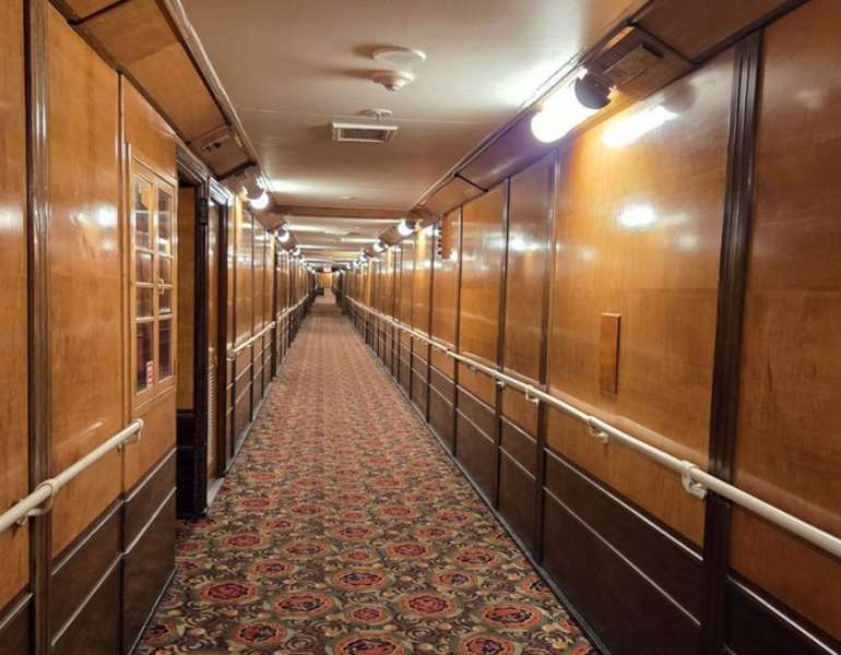 Hallway Inside the Queen Mary Hallway Inside the Queen Mary