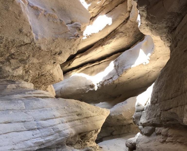 Slot Canyon Trail Near Borrego Springs California