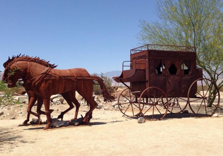 Borrego Springs Metal Stagecoach