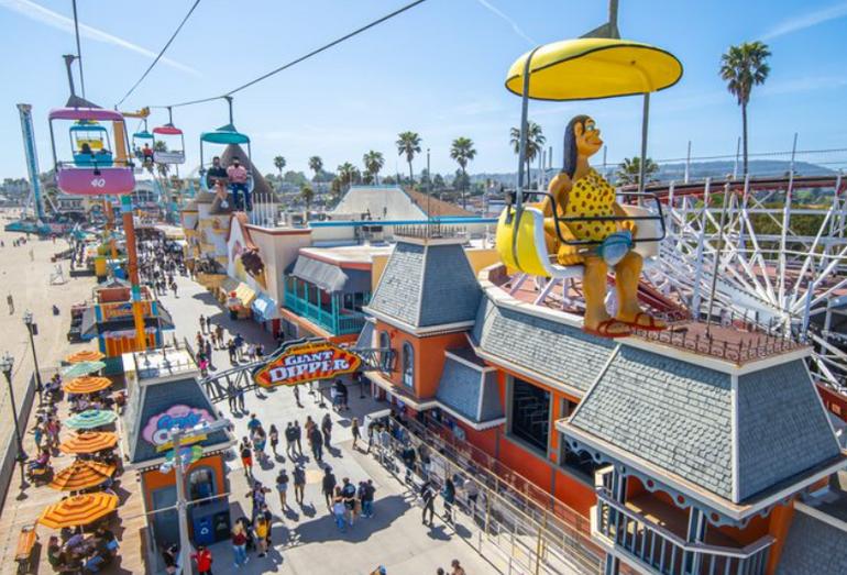 Boardwalk Sky Glider Santa Cruz California